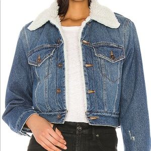 ✨Pistola Sherling & Denim Cropped Jacket✨
